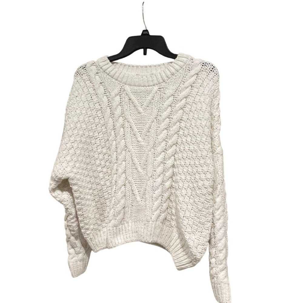 Altar'd State White Knit Sweater - Size Medium